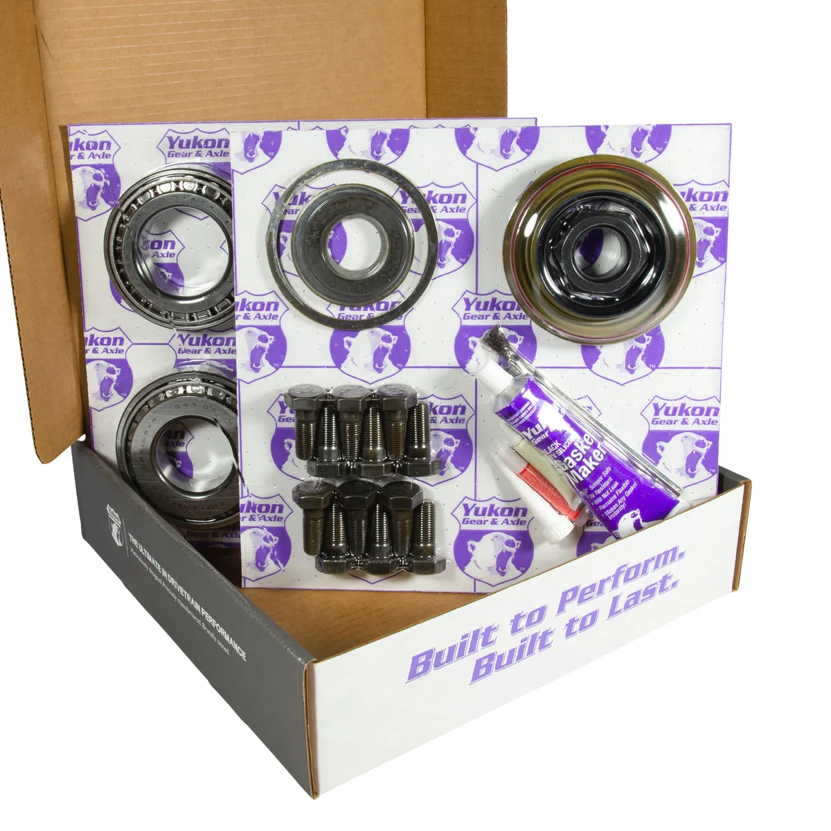 11.25 Inch Dana 80 Thin 3.73 Rear Ring & Pinion Install Kit 4.375 Inch OD Bearing D80/ 11.25 Inch Dana 3.73 Thin Rear R&P Gear/ Install Kit Package 4.375 Inch OD Head Bearing Yukon Gear product image
