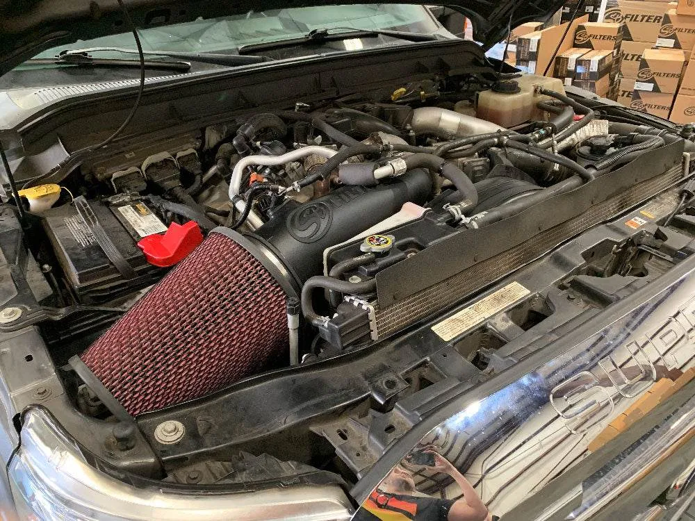 11-16 Ford F250 F350 V8-6.7L Powerstroke Diesel Open Air Intake Cotton Cleanable Filter product image