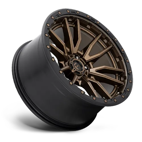 Fuel Off-Road Aluminum Wheels 17X9 Rebel D681 6 On 139.7 Matte Bronze Black Bead Ring 106.1 Bore 1 Offset Fuel Off Road Wheels