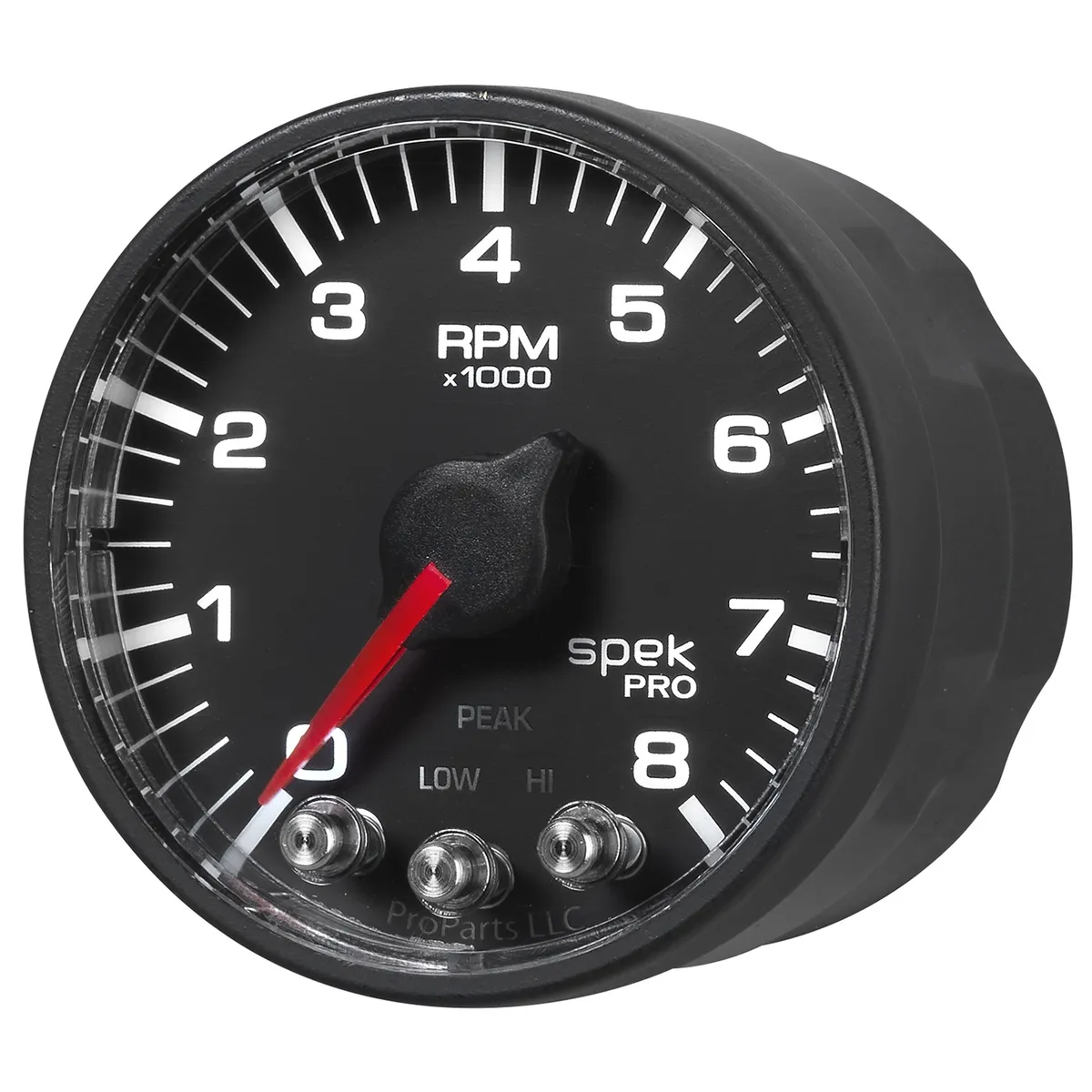 Gauge, Tach, 2 1/16", 8k RPM, w/ Shift Light & Peak Mem, Blk, Spek-Pro product image