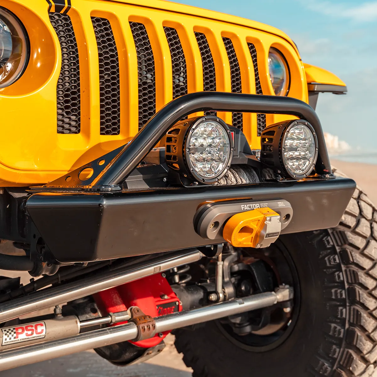 18c Wrangler Legacy Front Bumper With Hoop Raw product image