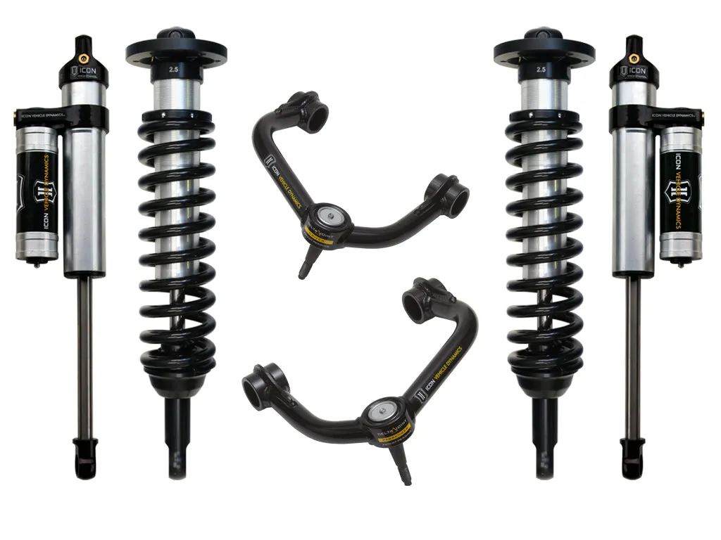 ICON Vehicle Dynamics Pricing Only 04-08 Ford F150 2WD 0-2.63inch Stage 3 Suspension System w Tubular Ucaorder Components 91500 1 98500dj 1 97710p 1
