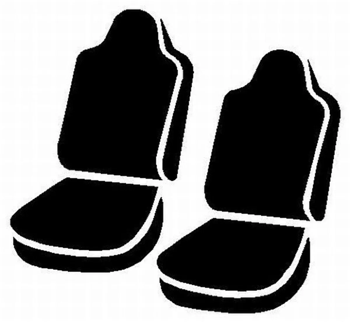 Fia Trs47-12 Gray Tr40 Series - Wrangler Saddleblanket Custom Fit Front Seat Cover - Solid Gray product image