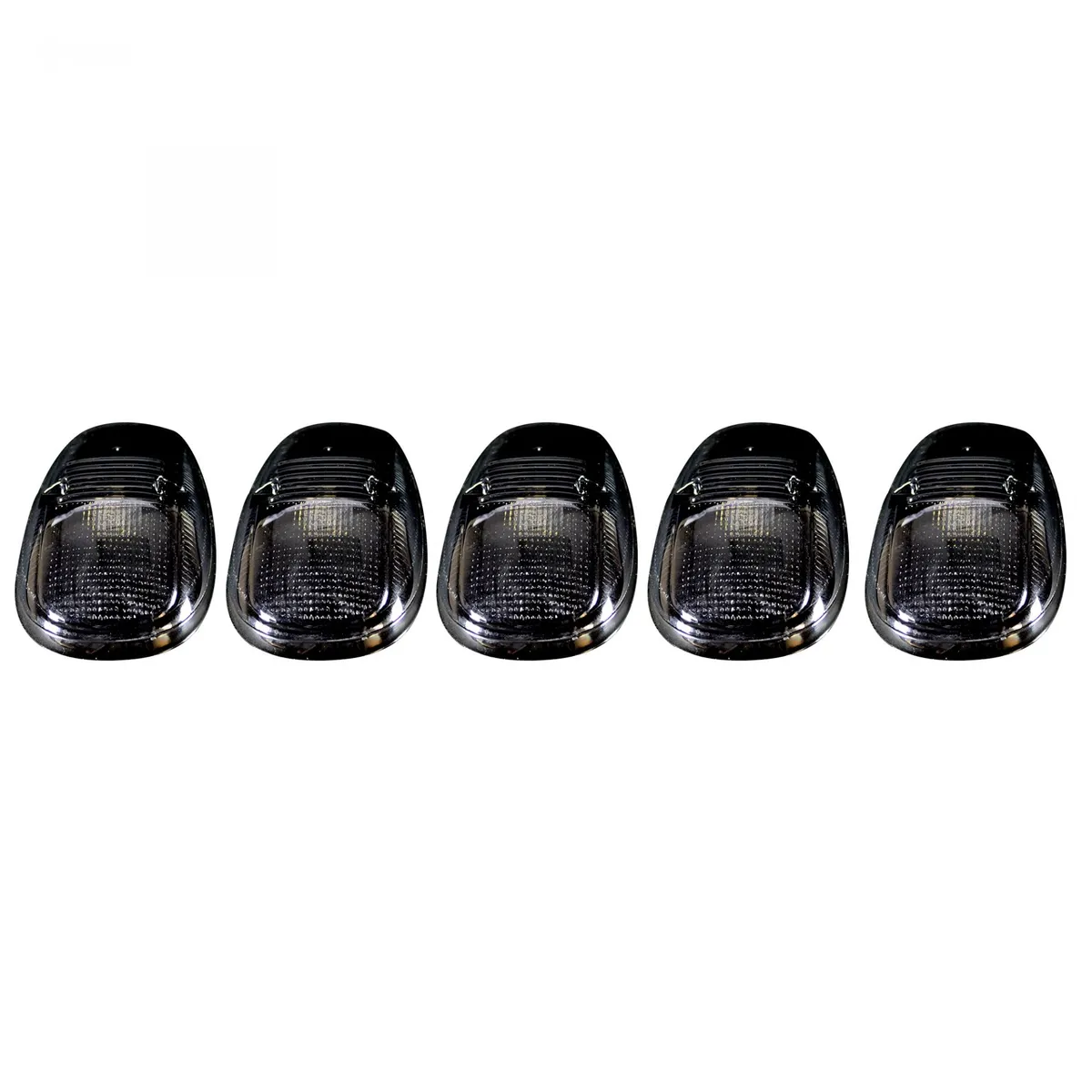 9902 RAM Cab Roof Lights Smoke Lens Black Base Amber LED Bulbs W/Out Wiring (5pc) product image