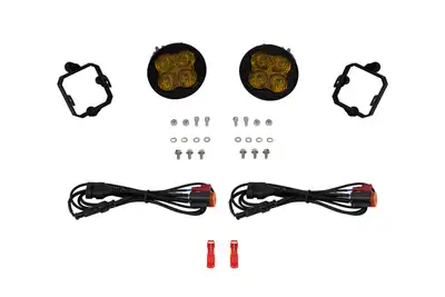 Diode Dynamics SS3 SAEDOT Type NO Fog Light Kit Yellow 3000K Pro 36 watts Yellow SAE Fog Diode Dynamics
