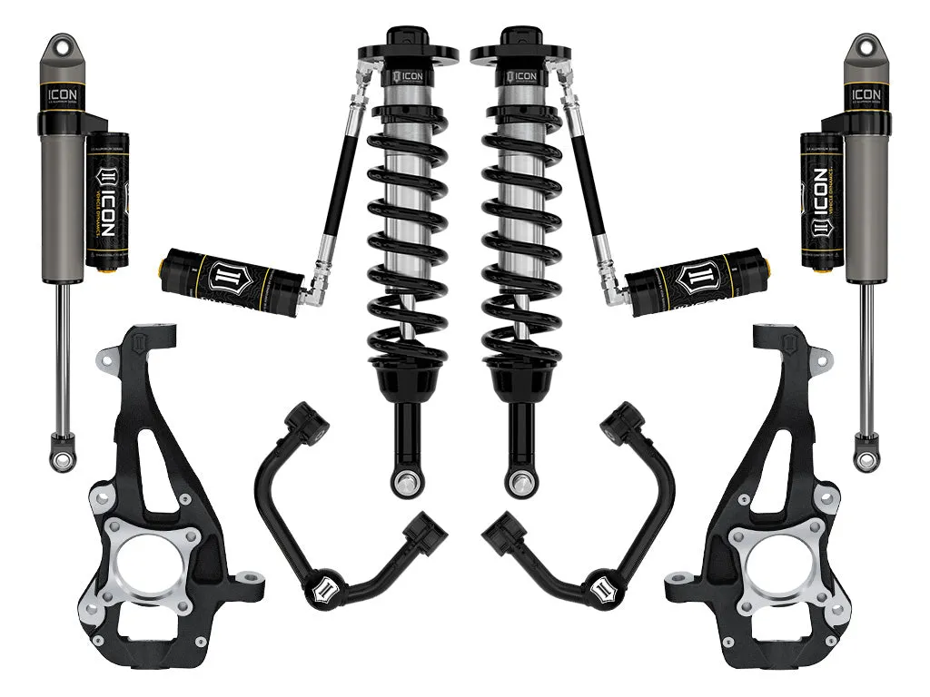 ICON Vehicle Dynamics ICON 2021-2025 Ford F-150 4WD, 3.5-4.5" Lift, Stage 3 Suspension System, Tubular