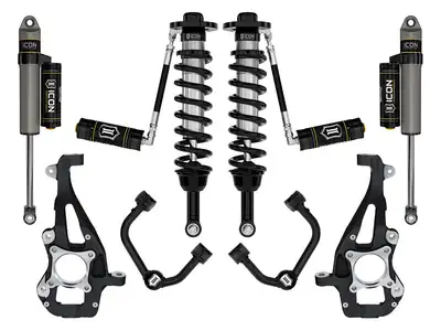 ICON Vehicle Dynamics ICON 2021-2025 Ford F-150 4WD, 3.5-4.5" Lift, Stage 3 Suspension System, Tubular