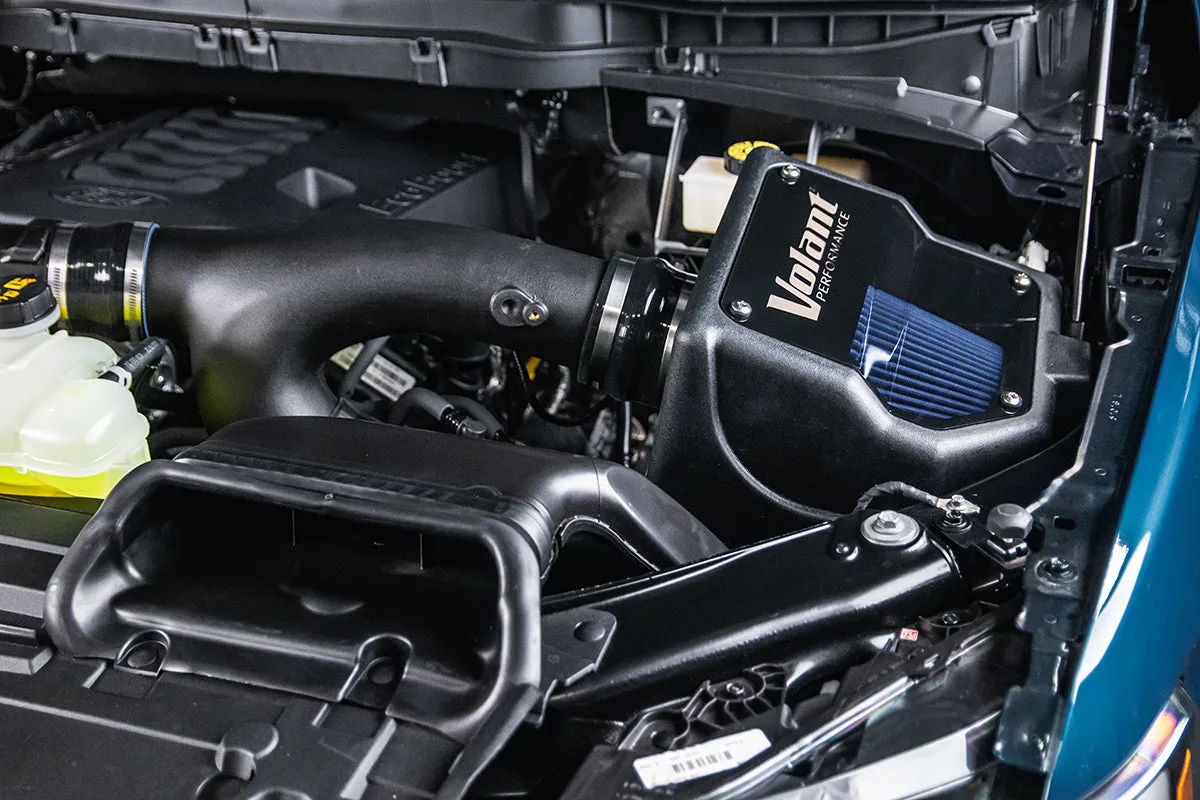 Cold Air Intake Kit; Incl. Closed Filter Box/Air Duct/MaxFlow® 5 Filter; Round; Oiled; 6.0 in. Flange; product image