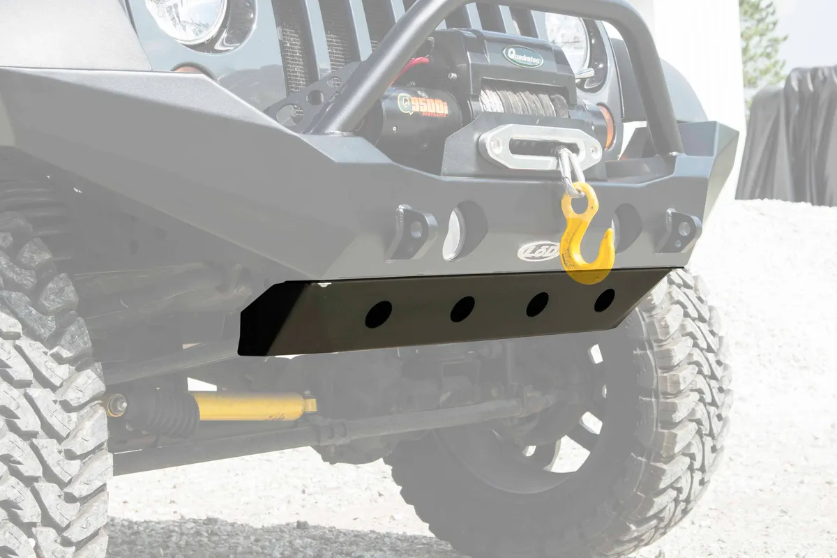 LOD Destroyer Front Bumper Skid Plate Black Powder Coated - JK product image