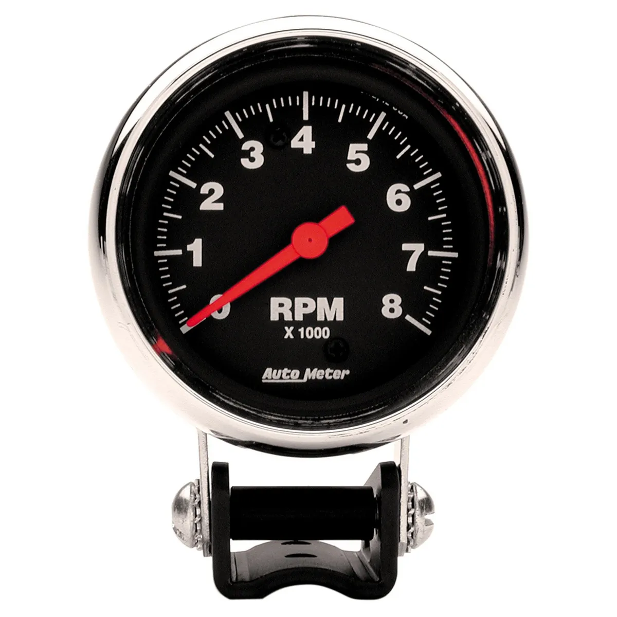 Gauge, Tachometer, 2 5/8", 8k RPM, Pedestal, Traditional Chrome product image
