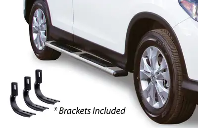 Go Rhino Go Rhino 685413675PS - 5 OE Xtreme Low Profile SideSteps With Mounting Bracket Kit - Polished Stainless Steel