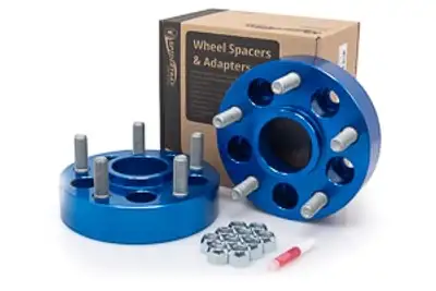 Spidertrax Spidertrax Jeep 5 on 4-12 to 5 on 5 Blue Wheel Adapters Pair