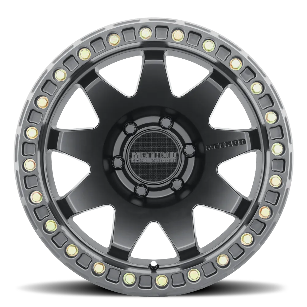Aluminum Wheels 17x9 MR108 Bolt Pattern 6 On 139.7 Offset -44 Lip Size 0.63 Matte Black MB Method product image