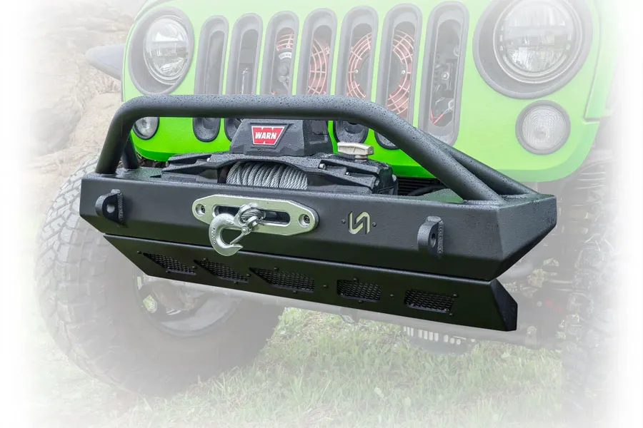Jeep JK/JL/JT Front Bumper with Welded Bull Bar & Skid Plate | 2007–2025 product image