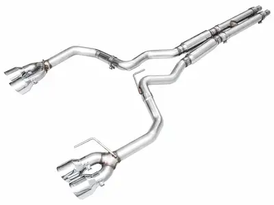 AWE Tuning AWE SwitchPath™ Exhaust for S650 Ford Mustang Dark Horse - Quad Diamond Black Tips