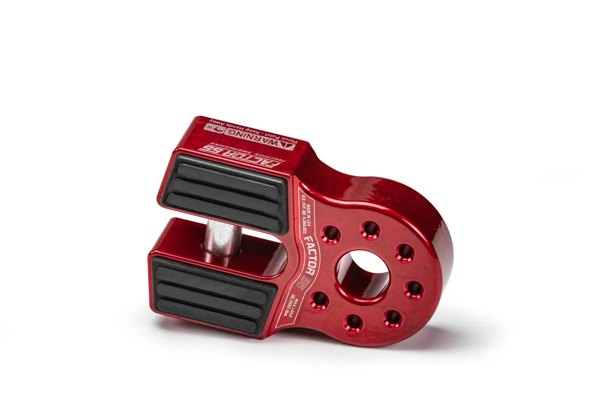 Factor 55 Factor 55 00050-01 Flatlink Winch Shackle Mount -- Red