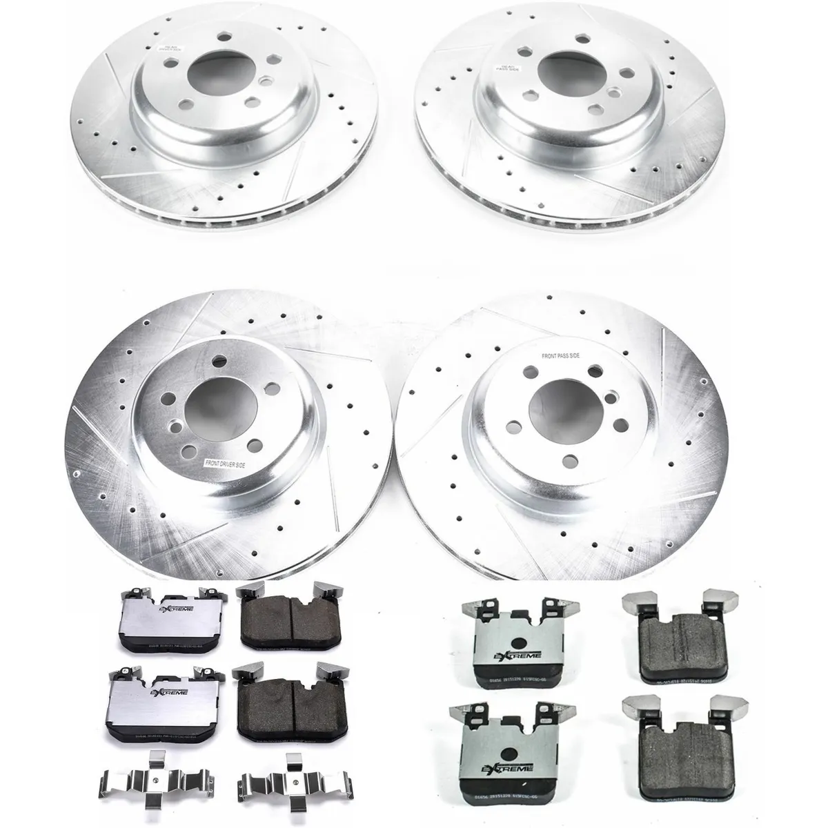 Z26 Street Warrior Upgrade Kit: Drilled/Slotted Rotors; Carbon-Fiber Ceramic Pads W/Hardware; Pad Sensors product image