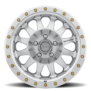 Method Race Wheels Aluminum Wheels 17x8.5 Double Standard MR304 Bolt Pattern 5 On 139.7 Offset 0 Lip Size 2.6 Machined SL Clear Coat Method