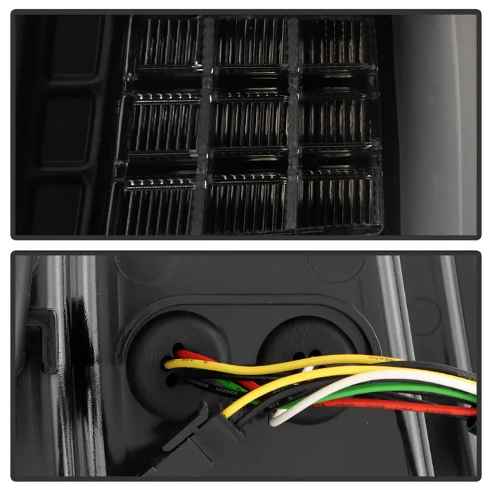 ( Spyder ) Jeep Grand Cherokee 99-04 Light Bar LED Tail Lights Version 3 - Black Smoke product image