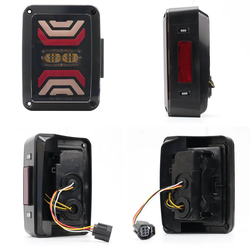 Smoked LED Tail Lights for Jeep Wrangler JK 2007-2018 product image