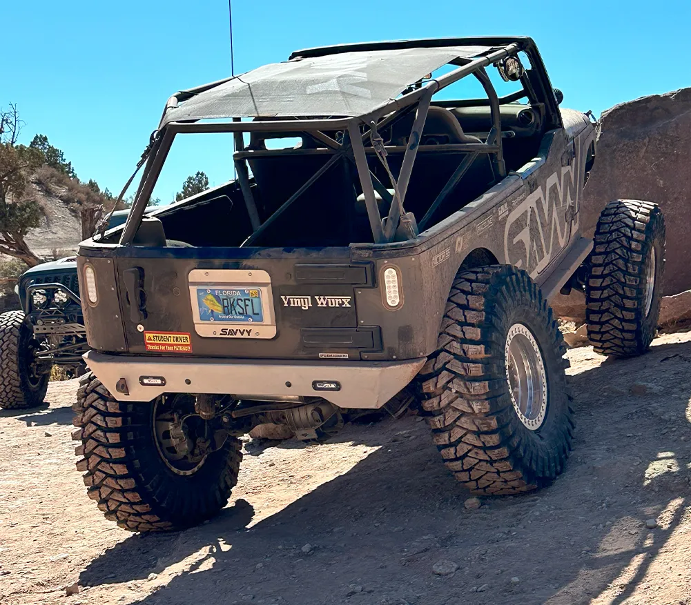 07c Wrangler Krawler Lite High Clearance Rear Bumper Raw product image