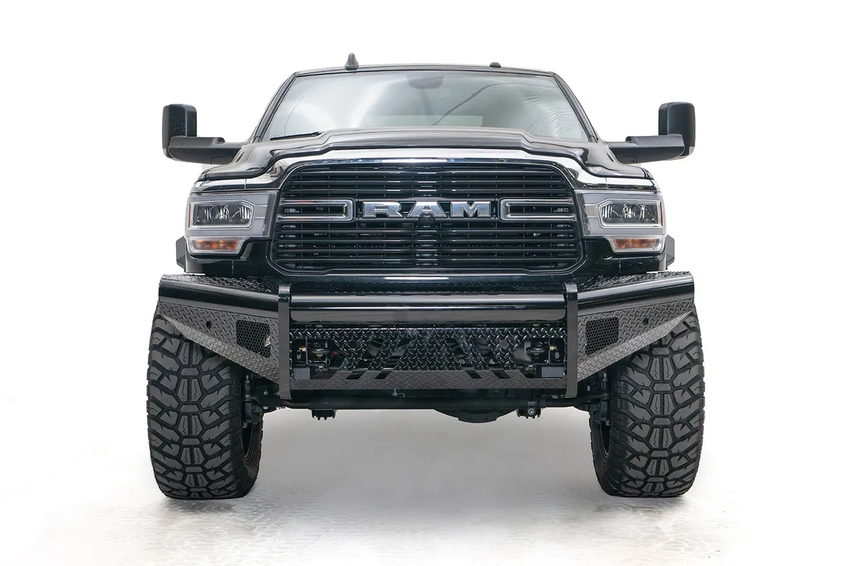 Fab Fours 19c RAM 2500/3500 New Body Style Black Steel Front Bumper W/No Guard