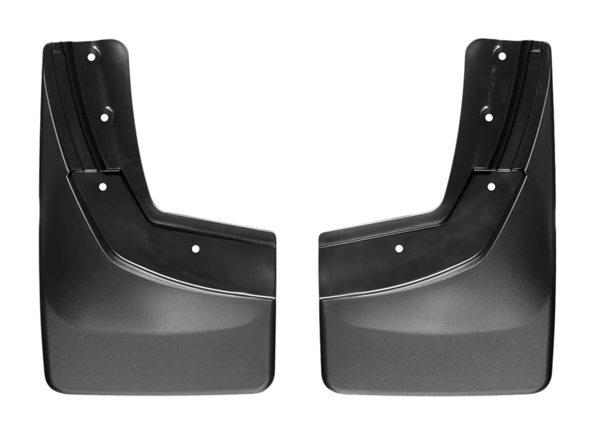 Black No Drill MudFlaps Chevrolet Silverado 2014 + Fits 1500 models product image