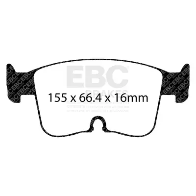 EBC Brakes S6 Kits Bluestuff and GD Rotors; Front; FMSI Pad No. D2438; Vented; 5 Bolt Holes; 306mm Dia.; 50mm Height; 26mm Thick;