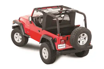 MasterTop Jeep LJ WindStopper/Tonneau Cover Combo For 04-06 Jeep LJ Wrangler Unlimited Mastertwill MasterTop