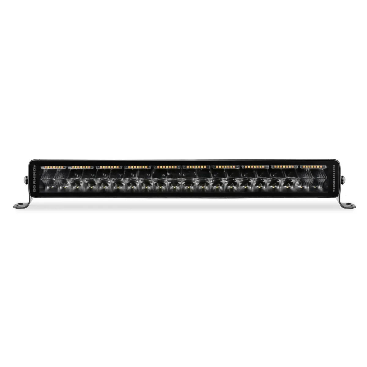 go Rhino 752002112cds Blackout Combo Series - Doubleline 20 Double Row LED Light Bar W/Amber Leds product image