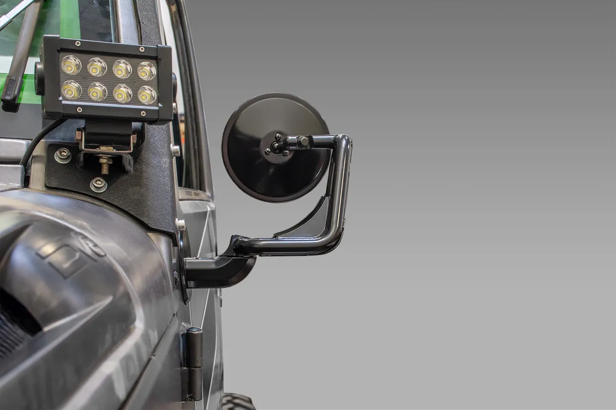 DV8 Offroad D-JP-190050-B Tubular Mirrors; Black product image