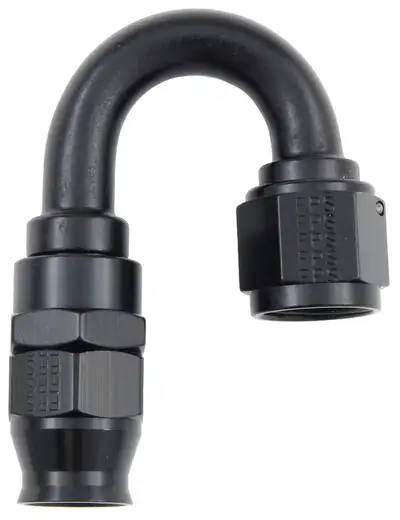 Fragola Performance Systems #6 Real Street 180 Deg. Hose End Black For Ptfe Hose