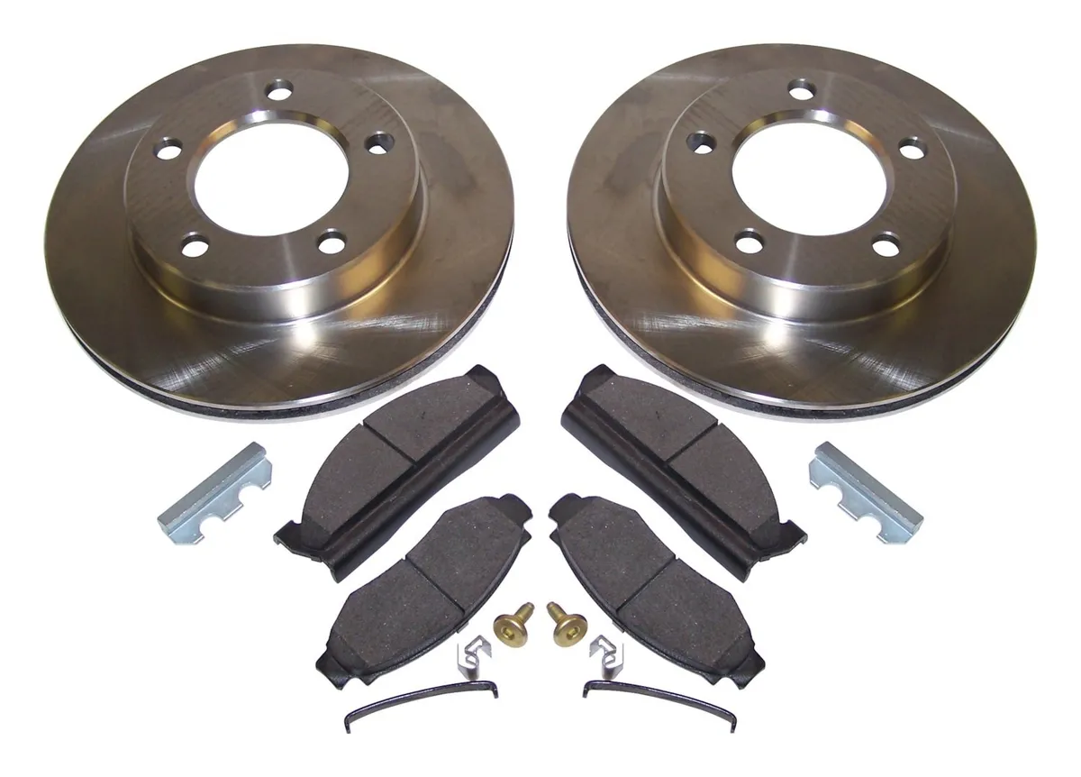 1978-1981 CJ-5 CJ w/ 6 Bolt Flange Mounting & w/ 2 Bolt Caliper Plate; Front; Kit includes: 2 Brake Rotors 1 Pad Set and all necessary hardware. 1978-1981 CJ-7 CJ w/ 6 Bolt Flange Mounting & w/ 2 Bolt Caliper Plate; Front; Kit includes: 2 Brake Rotors product image