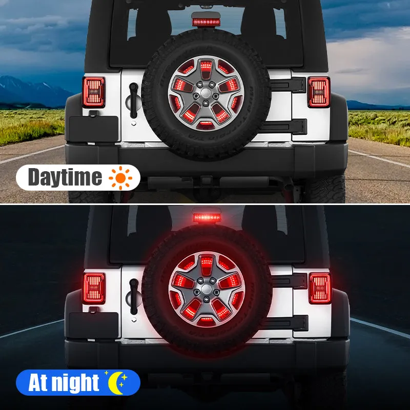 Suparee Dual Row Third Spare Tire Brake Light for 2018-Later Jeep Wrangler JL JLU product image