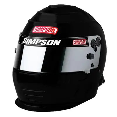Simpson Safety Helmet Speedway Shark 7-1/2 Flat Black SA2020