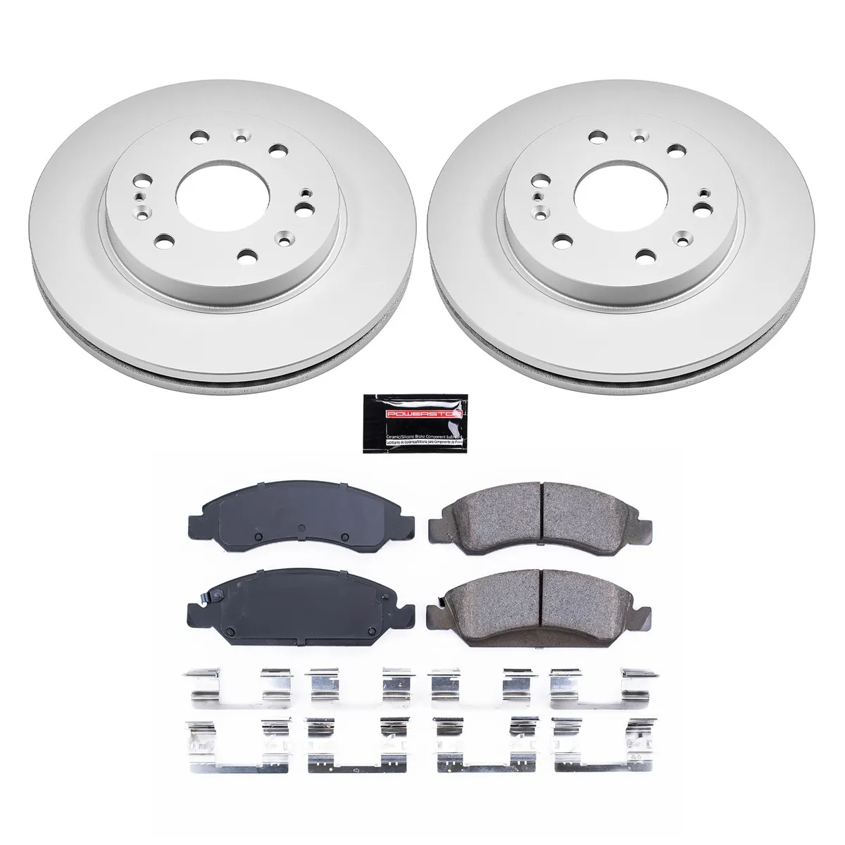 Z17 Geomet Coated Rotor Kit: Genuine Geomet Fully Coated Rotors; Ceramic Pads W/Hardware product image
