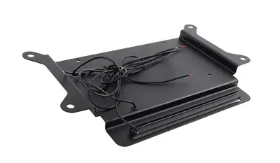 Kentrol Jeep JK BackSide License Plate Mount with LED's 07-18 Wrangler JK Textured Black Kentrol