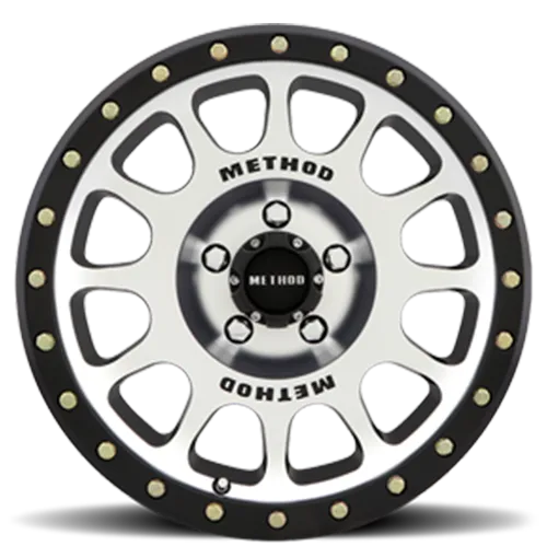 Method Race Wheels Aluminum Wheels 18x9 NV MR305 Bolt Pattern 5 On 150 Offset 25 Lip Size 1.38 Black BM Machined Face-Black Street Loc Method