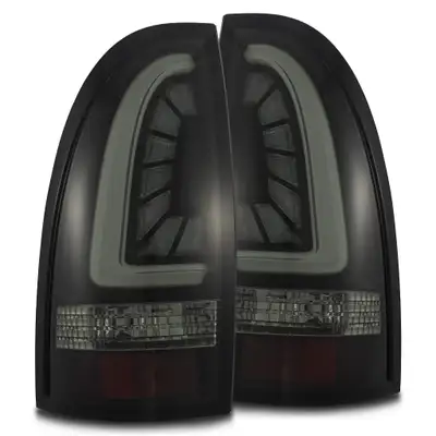 AlphaRex 0515 Tacoma Proseries LED Tail Lights Jet Black