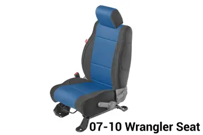 Diver Down Wrangler JK Seat Cover for 13-18 Jeep JK Blue Neoprene Pair Diver Down