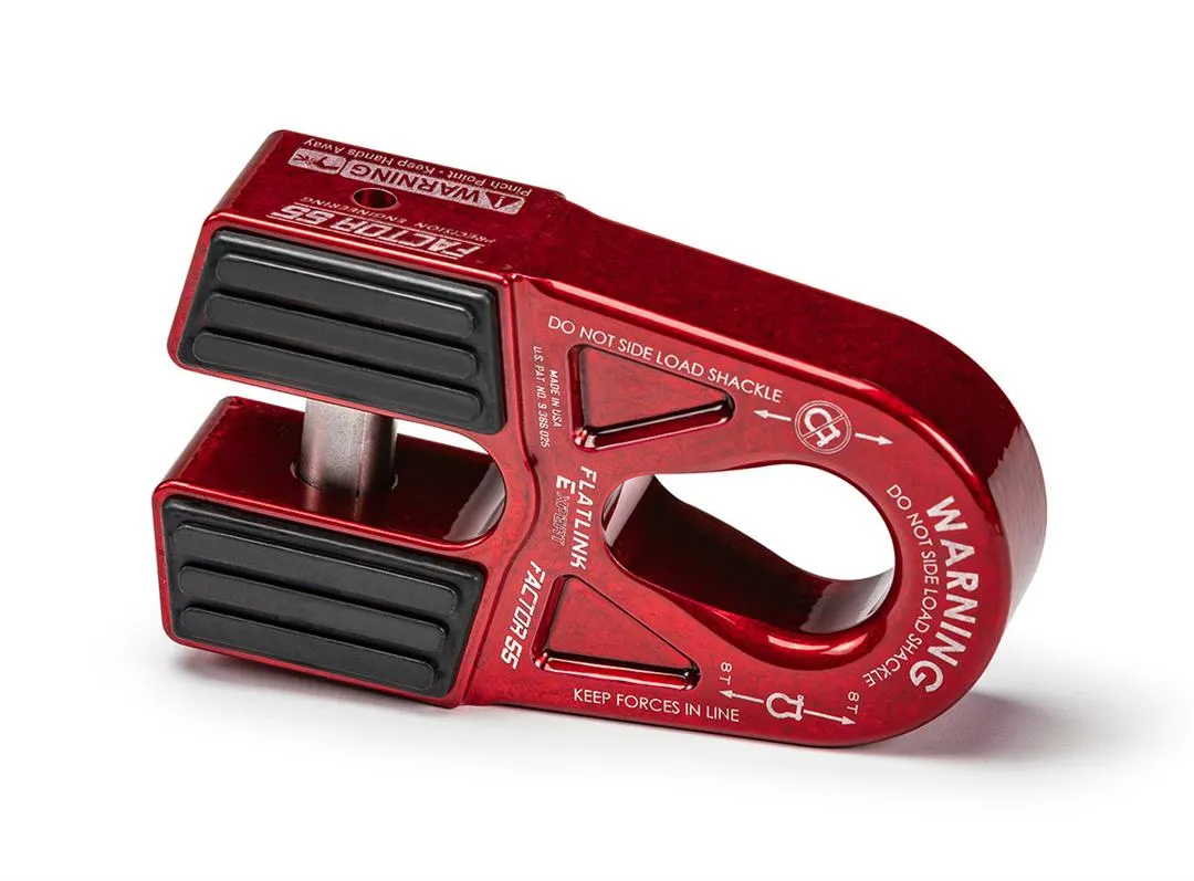 Factor 55 00080-01 Flatlink e Expert Winch Shackle Mount -- Red product image