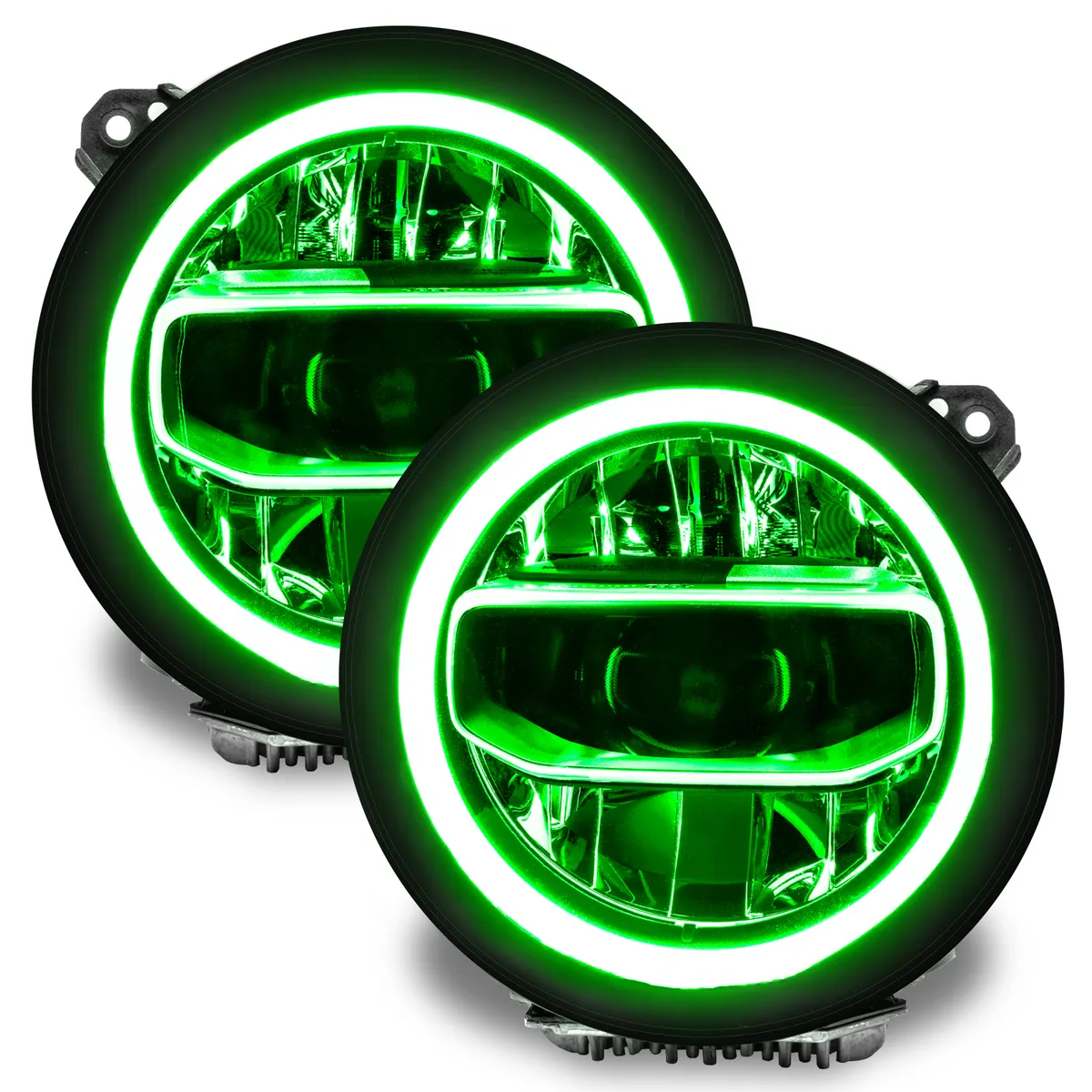 1346-330 - Jeep Wrangler JL/Gladiator JT ColorSHIFT RGB+W Headlight DRL Kit - w/RF Cont. product image