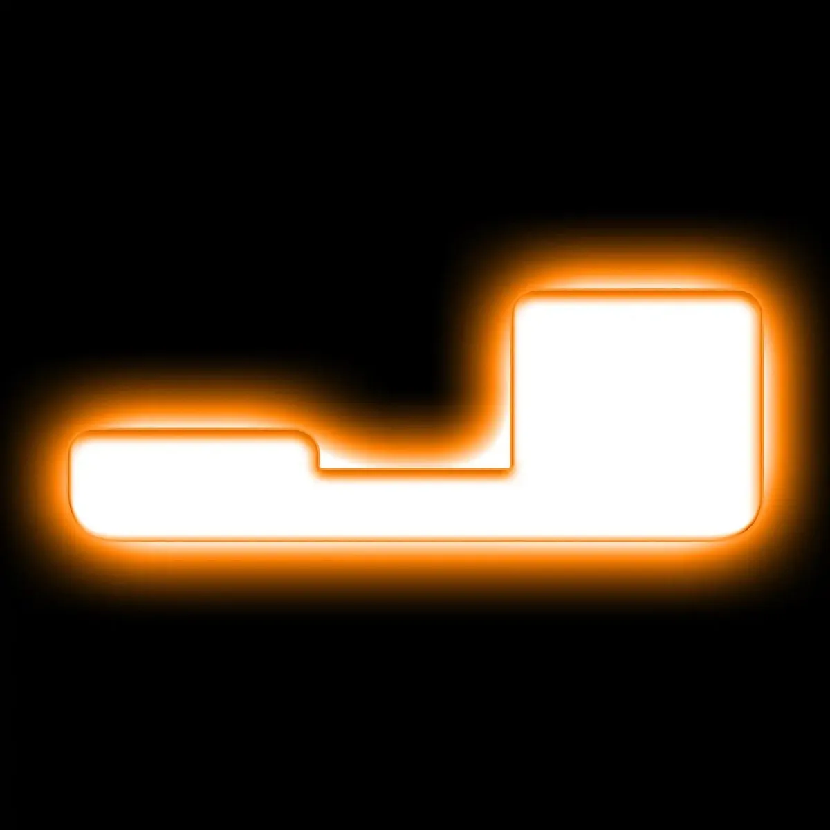 ORACLE Lighting Universal Illuminated LED Letter Badges - Matte Black Surface Finish - E product image