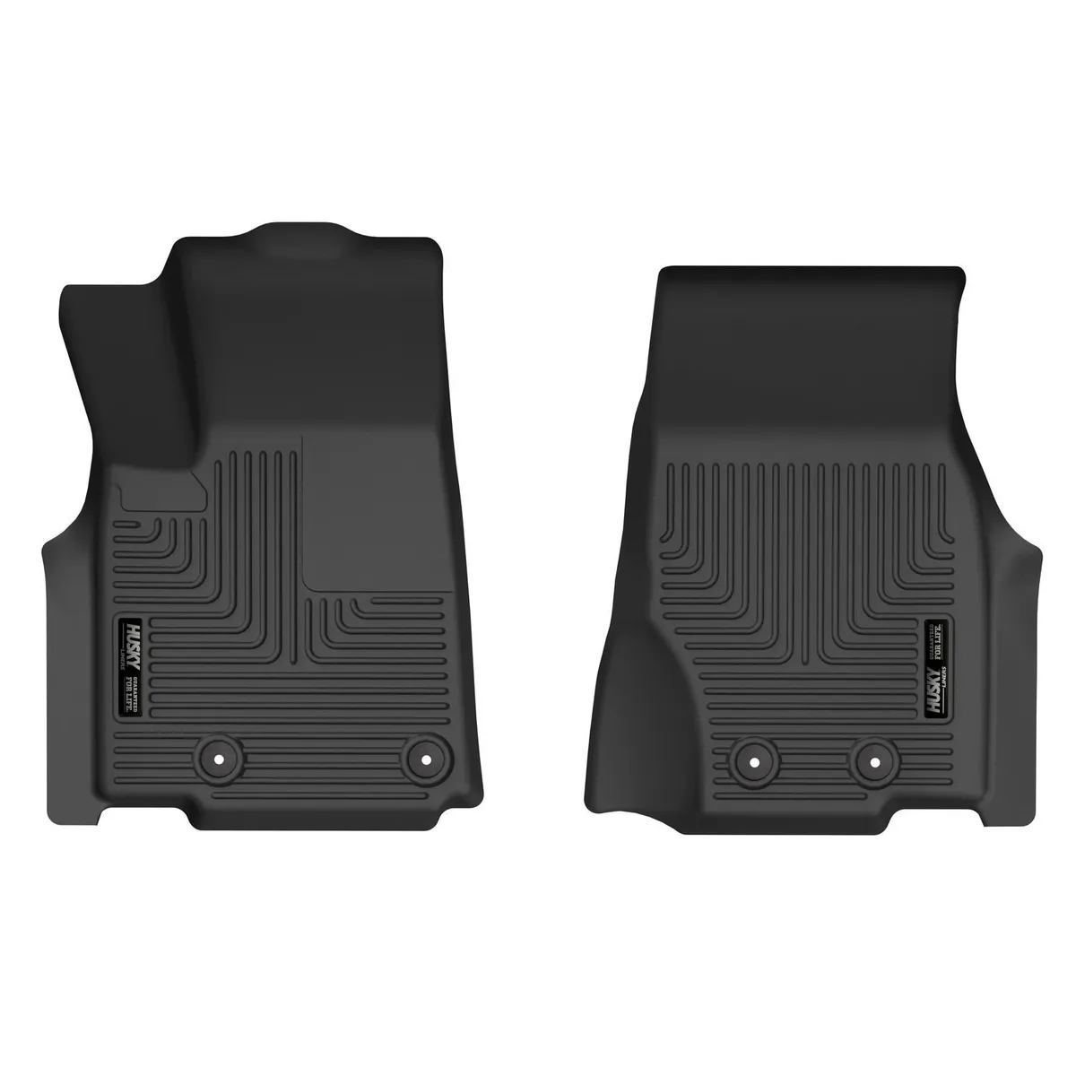 X-act Contour Series Front Floor Liners 2021 Jeep Grand Cherokee L Black Front Row product image
