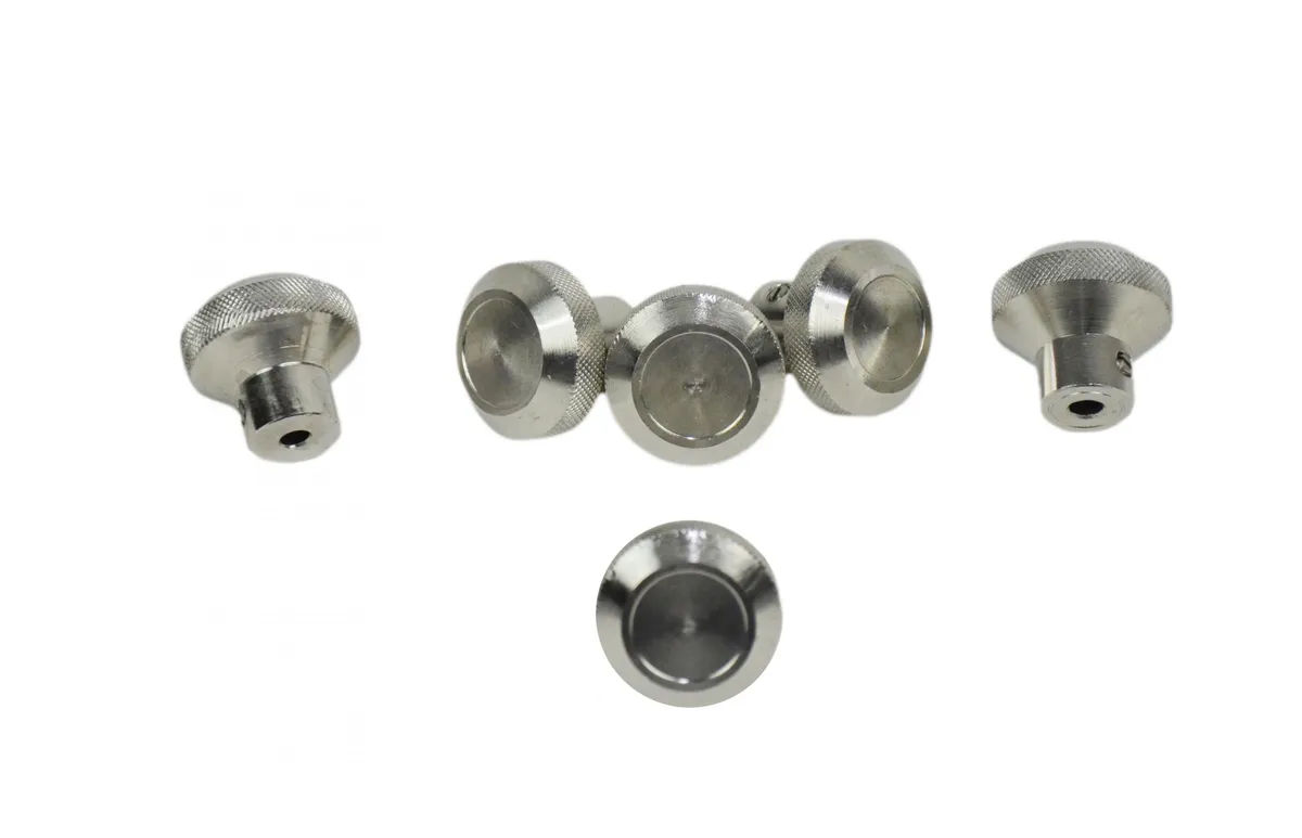 Jeep CJ Interior Knob Set 6 Pieces 76-86 CJ Polished Silver Kentrol product image
