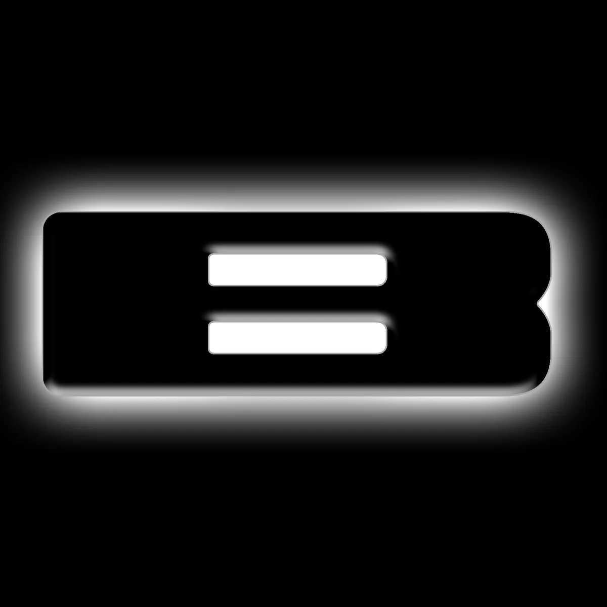ORACLE Lighting Universal Illuminated LED Letter Badges - Matte Black Surface Finish - B product image