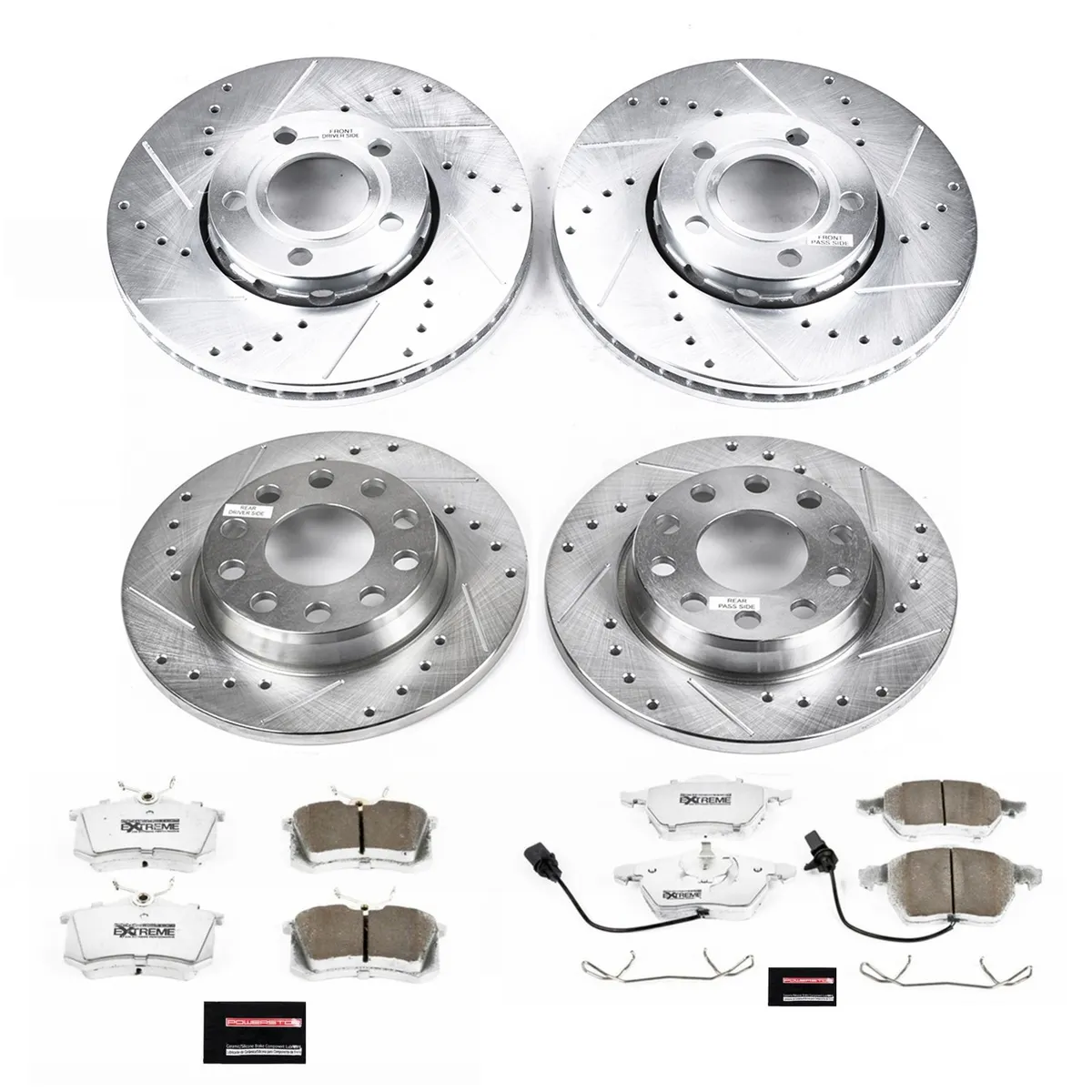 Z26 Street Warrior Upgrade Kit: Drilled/Slotted Rotors; Carbon-Fiber Ceramic Pads W/Hardware product image