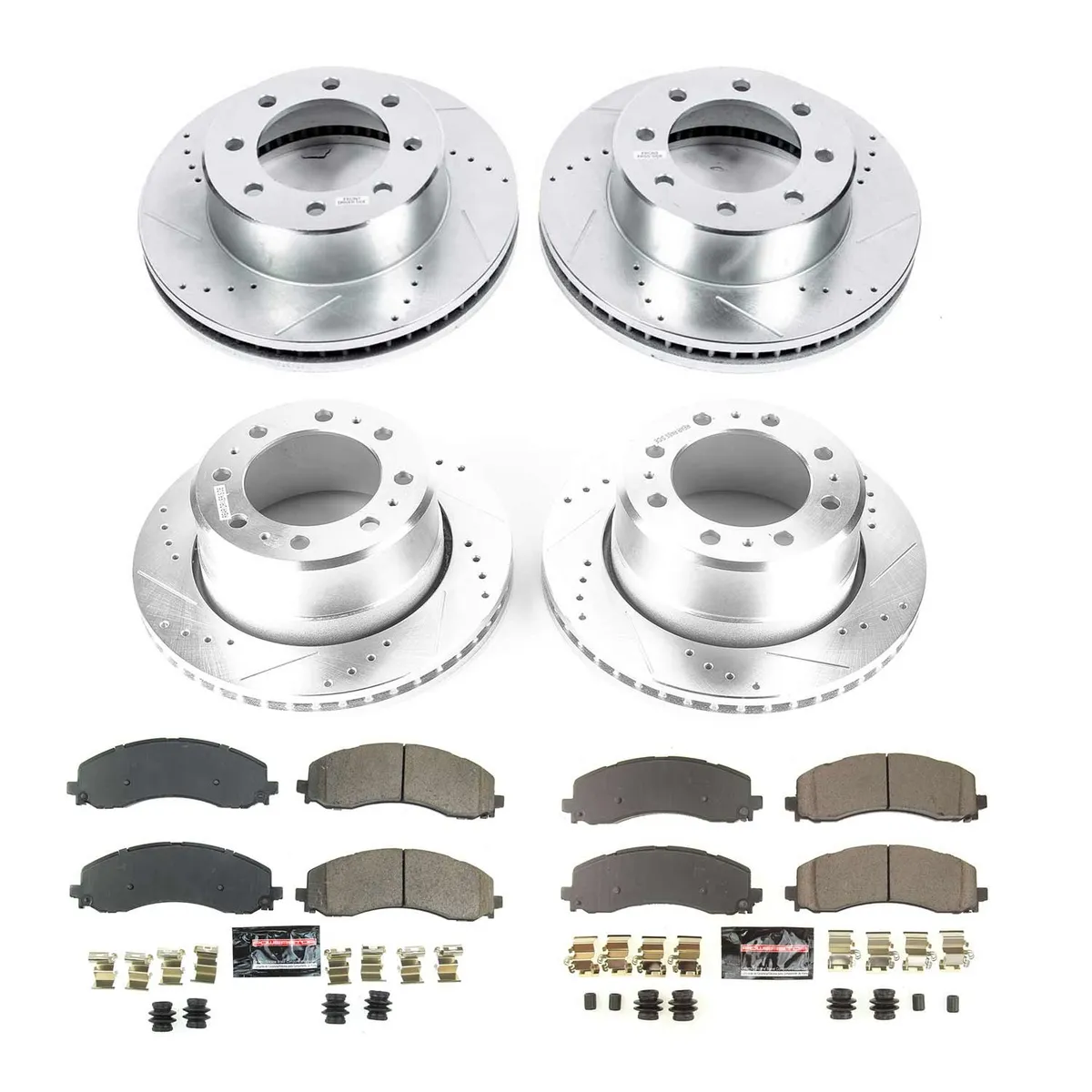 Z23 Evolution Sport Upgrade Kit: Drilled/Slotted Rotors; Carbon-Fiber Ceramic Pads W/Hardware product image