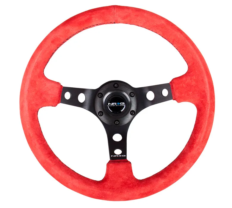 Steering Wheel 350mm 3in Dish Black Suede product image