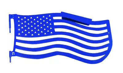 Steinjager Steinjäger Doors Wrangler JK 2007-2018 Trail, American Flag Design Front Southwest Blue
